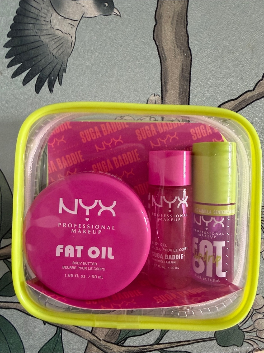 NYX Suga Baddie Fat Oil Body Set — Hot Pink & Lime